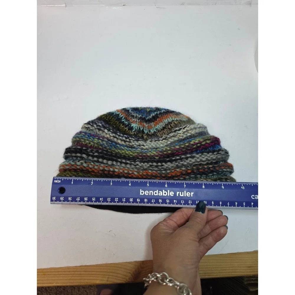 Sherpa Adventure Gear Multicolor Knit Fleece Lined Beanie Hat Handcrafted